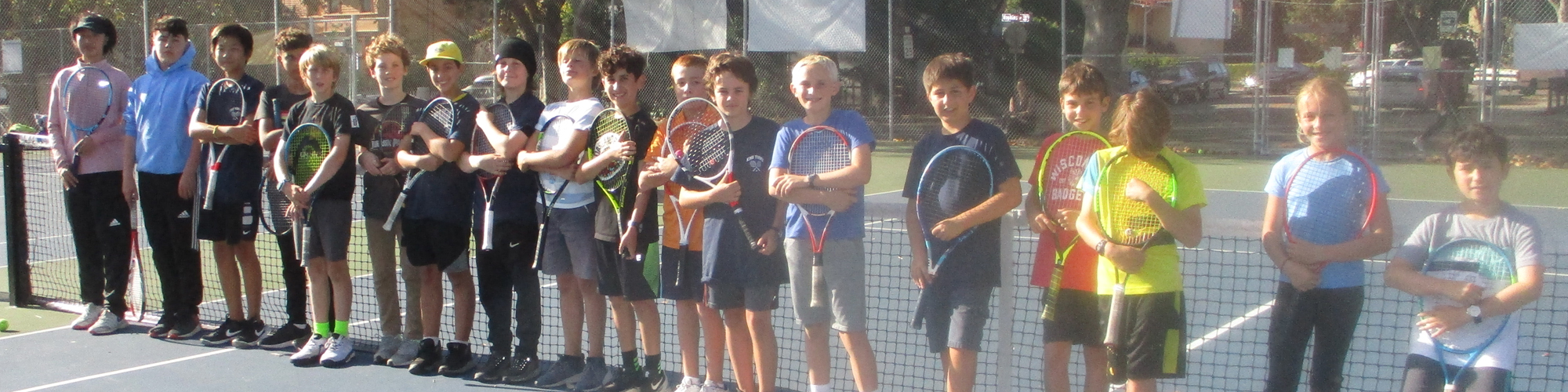 Kids on Tennis Court